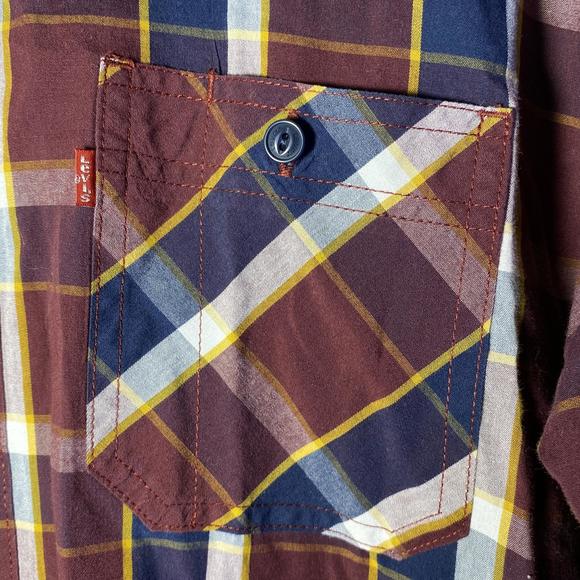 Levis - Men - Button Down Shirt - Plaid - Medium - - Picture 3 of 9